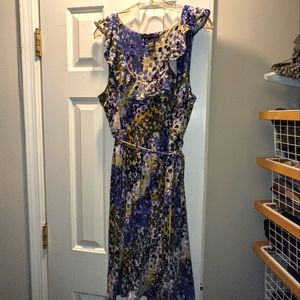 NY&C women's L blue&green sleeveless dress